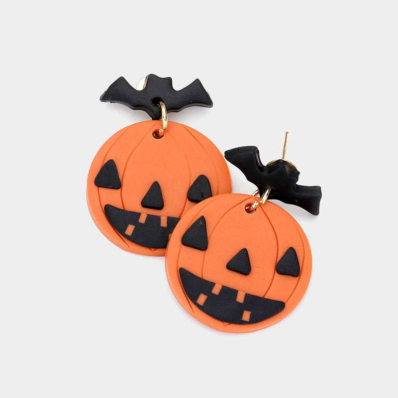 Bat & Pumpkin Earrings