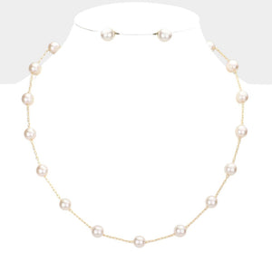 Pearl Necklace Set