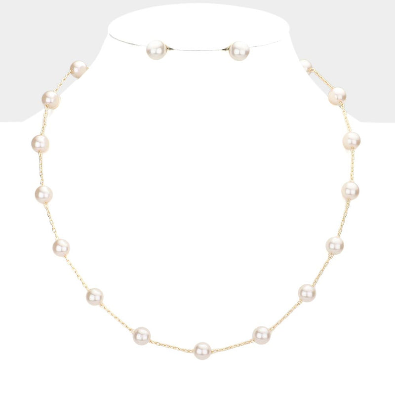 Pearl Necklace Set