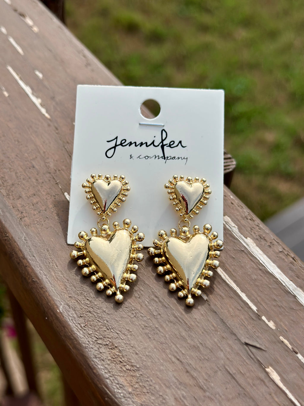 Metal Heart Earrings