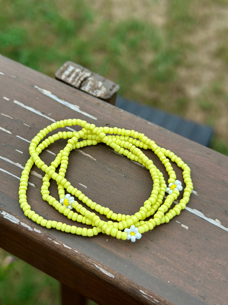 Daisy Seed Bead Bracelet Sets