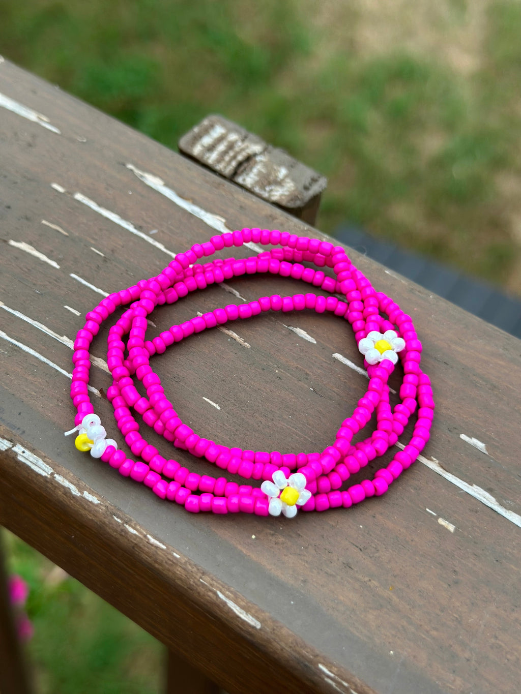 Daisy Seed Bead Bracelet Sets
