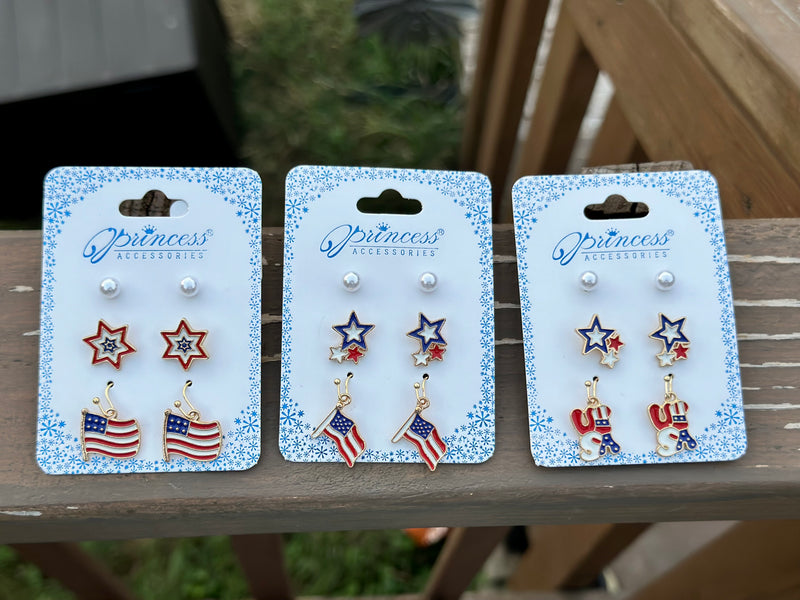 Patriotic Earring Set