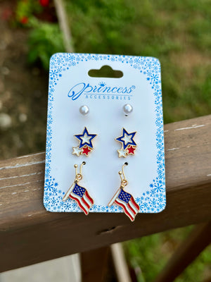Patriotic Earring Set