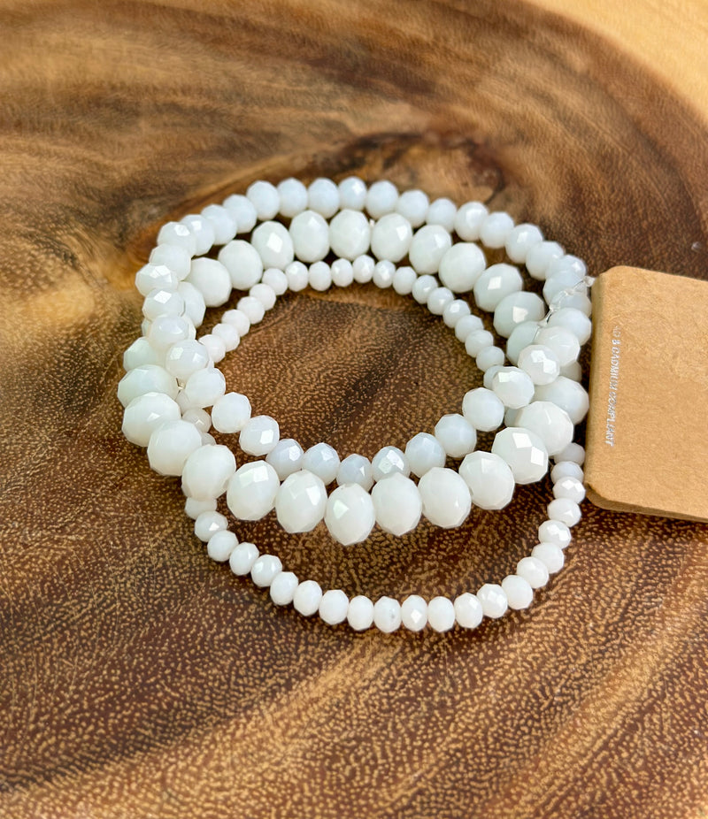 White Bracelet Set