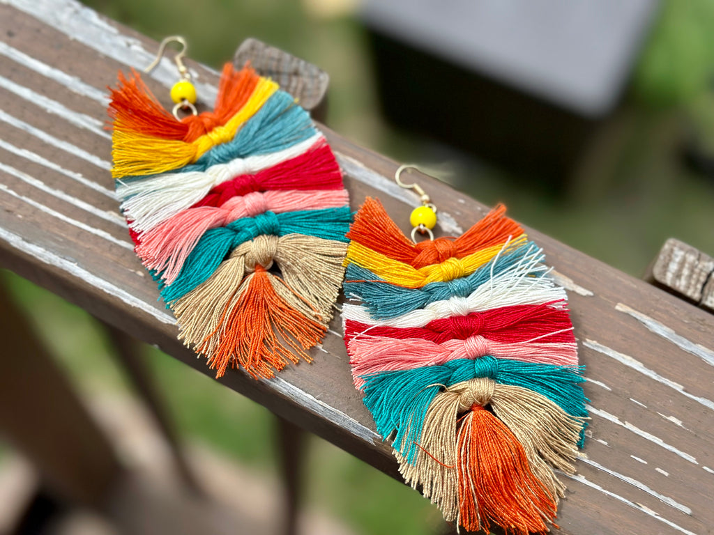 Boho Fringed Earrings