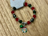 Christmas Crystal Beaded Bracelets (Silver)