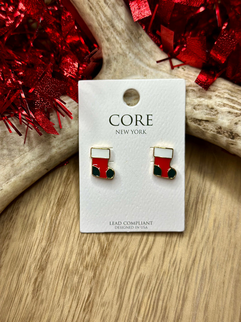 Mini Stocking Earrings