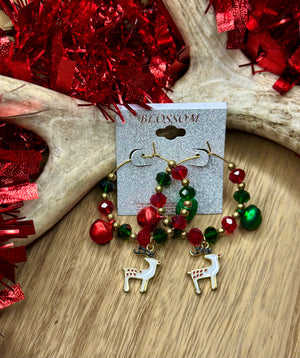 Christmas Hoop Earrings