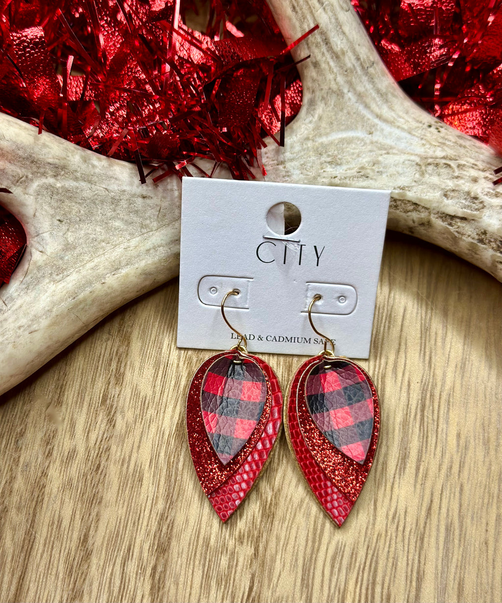 Mini Buffalo Plaid Earrings