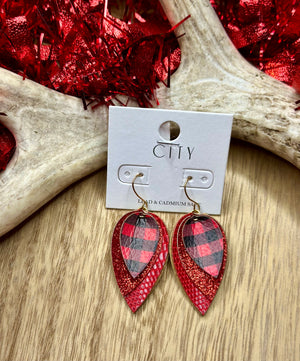 Mini Buffalo Plaid Earrings