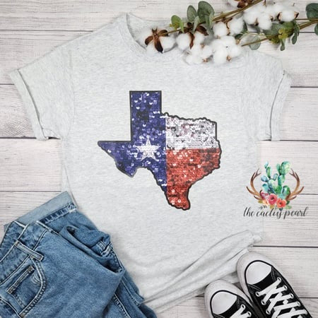 Texas Faux Sequin T-Shirt