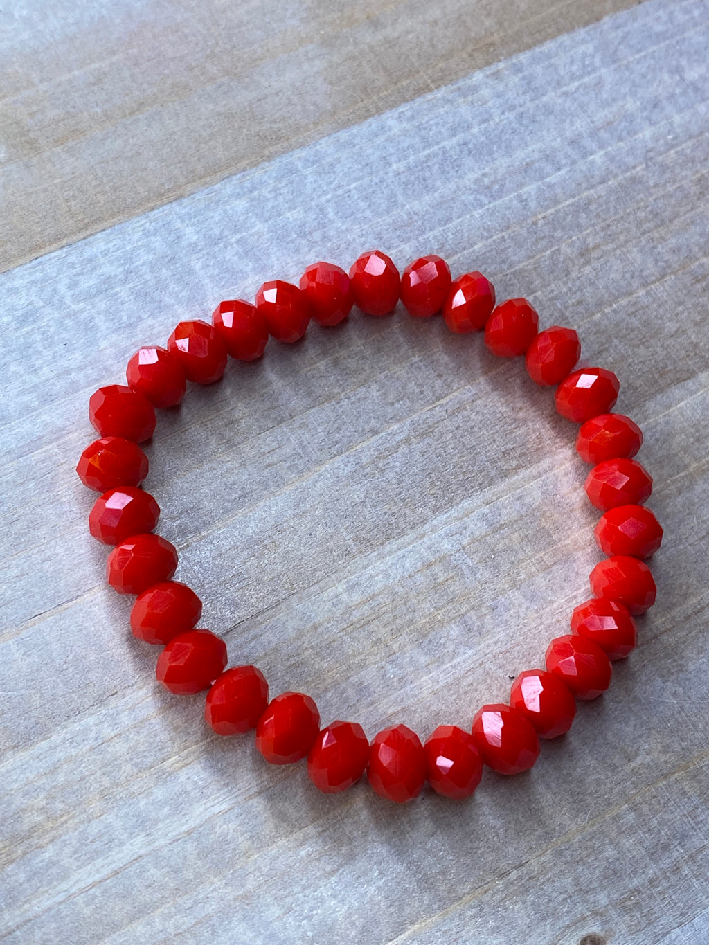 Red Beaded Bracelet